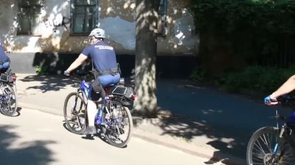 В Кривом Роге запустили полицейский велопатруль (Видео)
