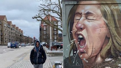 Вуличні художники присвячують графіті коронавірусу (Фото) 