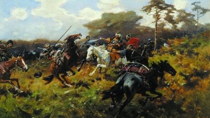 Картина "Сутичка запорожців з татарами"