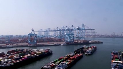 Так выглядит порт Роттердама