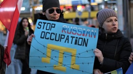 В Берлине состоялась акция против оккупации Крыма (Фото)