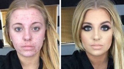 Как макияж меняет внешность женщин: снимки до и после (Фото)