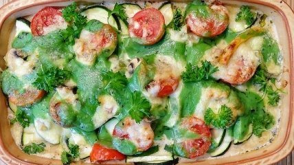 Рецепт дня: овочева запіканка з сиром