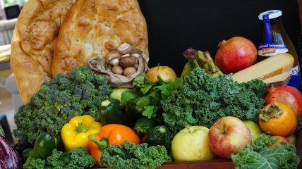 Овощи, фрукты и хлеб