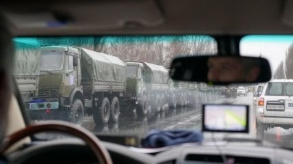 В ОБСЕ показали военную колонну, вошедшую в Луганск 
