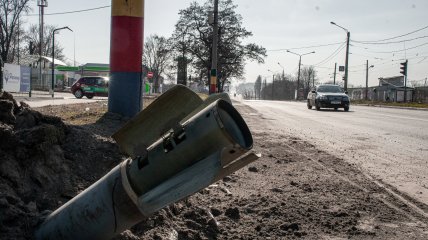 Неразорвавшийся снаряд в Харькове
