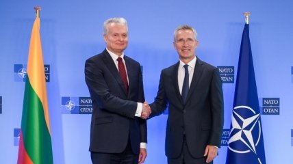 Президент Литвы на встрече со Столтенбергом призвал помочь Украине и Грузии на пути евроинтеграции