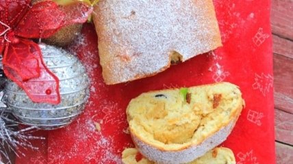 Рецепт дня: рождественский штоллен с орехами и сухофруктами