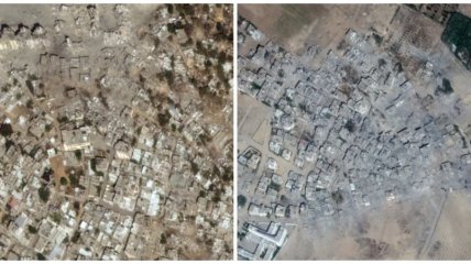 Опубликованы спутниковые снимки Газы