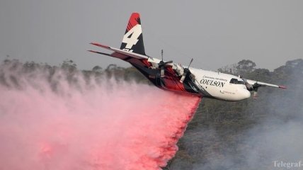 В Австралии во время тушения лесных пожаров разбился самолет с американским экипаж
