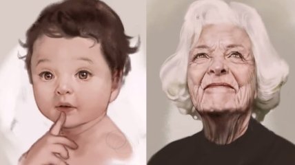 «Живой» портрет: от девочки до бабушки
