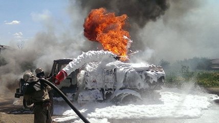 На Николаевщине горели три бензовоза