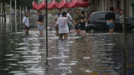 На северо-западе Китая опять наводнение