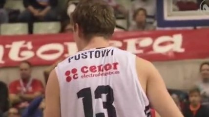 Украинец Пустовой стал героем баскетбольного матча в Испании (Видео)