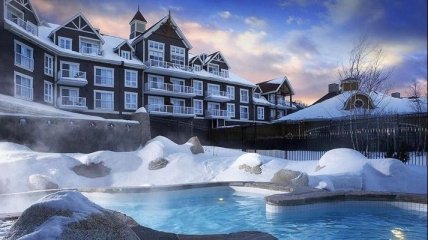 Лучшие открытые бассейны на зимних курортах (Фото)