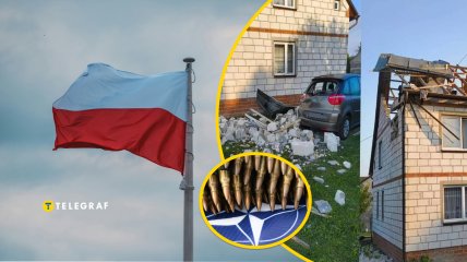 Налет российских дронов в Польше