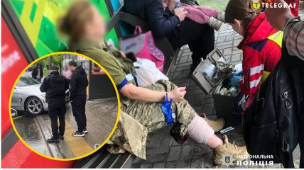 Женщина получила травму ноги
