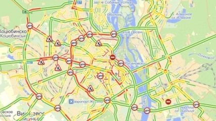 Названы самые загруженные дороги Киева в часы пик