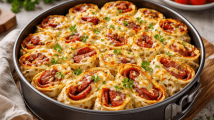 Лінивий пиріг з тортильї