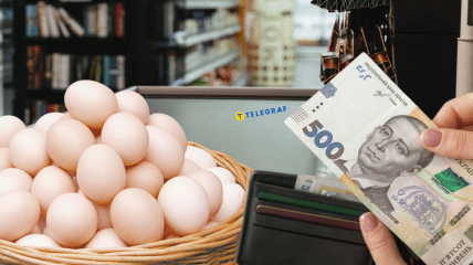 Яйца в магазине