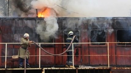 В Киеве на предприятии произошел пожар