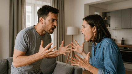 Два человека конфликтуют