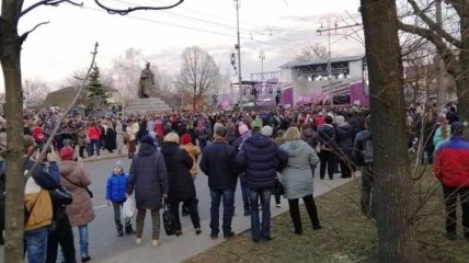 Столкновения между Нацкорпусом и полицией в Черкассах: Пострадали 10 полицейских