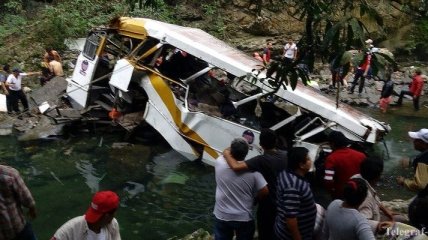 В Мексике разбился автобус с футбольной командой (Фото)