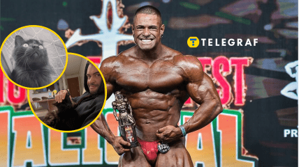 Каду Сантос та його кіт Бакі