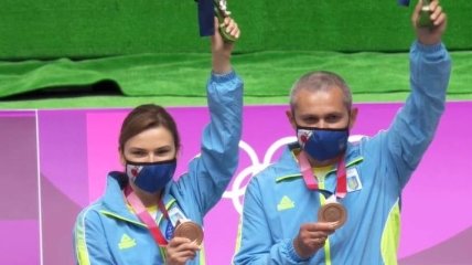 Українські стрілки Костевич і Омельчук виграли "бронзу" на Олімпіаді в Токіо