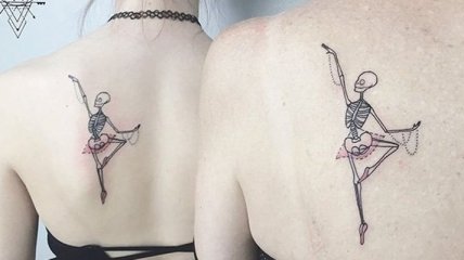 Оригинальные идеи парных татуировок для друзей и близких (Фото)