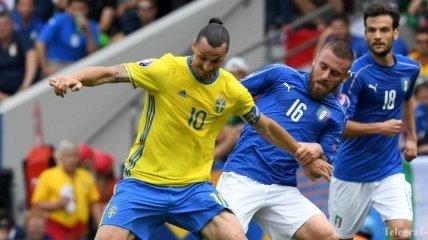 Результат матча Италия - Швеция 1:0 на Евро-2016