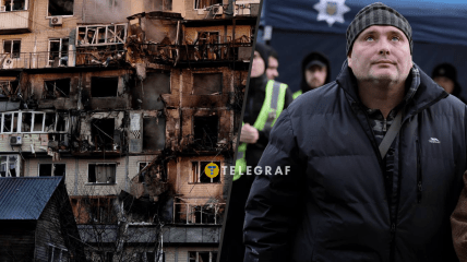 Пошкоджений будинок в столиці
