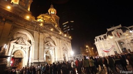 Во время богослужения был разгромлен кафедральный собор в Чили