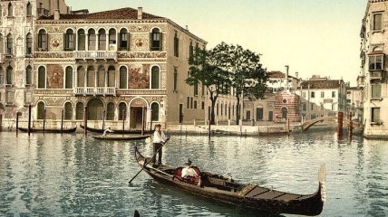 Первые в истории цветные снимки романтичной Венеции (Фото)