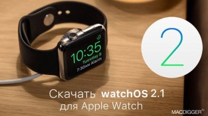 Вышло обновление watchOS 2.1 для Apple Watch
