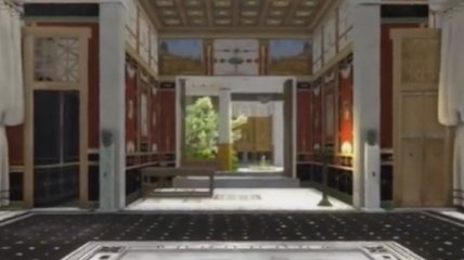 Представлена 3D-версия интерьера дома погибнувших от вулкана Помпей (Видео)