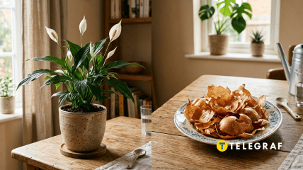 Луковая шелуха и Спатифиллум