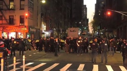 Момент наезда на активистов в Нью-Йорке попал на видео