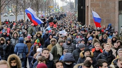 На "Забастовке избирателей" в России задержано около 350 человек