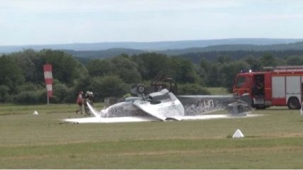 Во Франции на авиашоу разбился военный истребитель