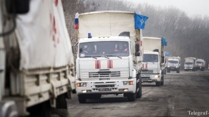 РФ формирует 51-ю автоколонну с гумпомощью для Донбасса