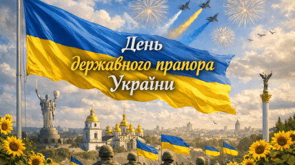 Сине-желтый флаг - один из символов Украины