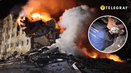 Наслідки удару по Харкову та уламки ракети