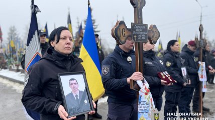 Прощання з вбитими поліцейськими