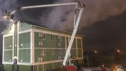 В Киеве сгорело здание Свидетелей Иеговы
