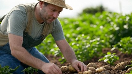 Уборка урожая картофеля