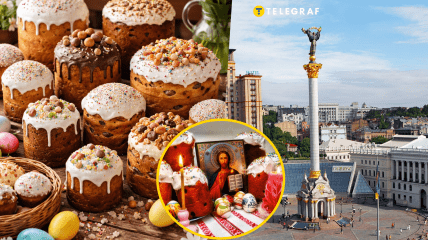 Ассортимент пасхальных пасок в киевских супермаркетах впечатляет