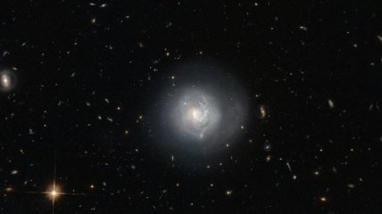 "Хаббл" в созвездии Волопаса заснял галактику "космический глаз"
