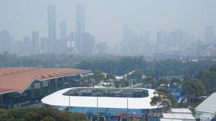 На Australian Open остановили тренировки из-за дыма от пожаров
